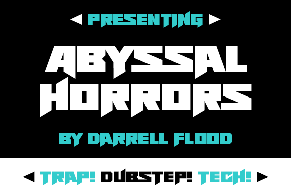 Abyssal Horrors: A Display Font for Bold Editorial Statements