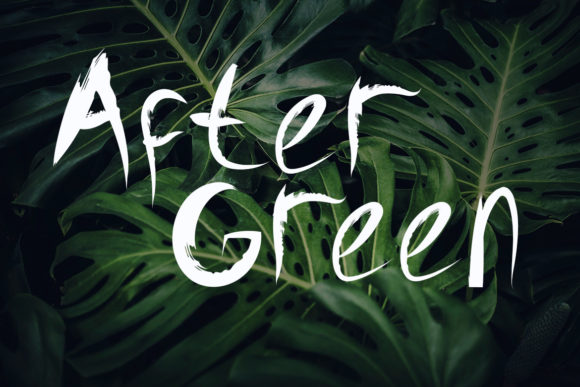 After Green: A Cool Display Font for Modern Web Design