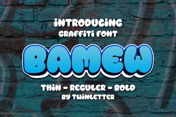 Bamew Font for Bold Branding and Urban Design