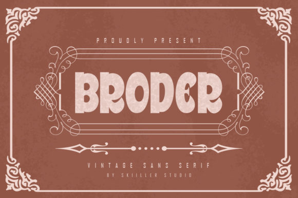 Broder: A Stylish Display Font for Bold Branding