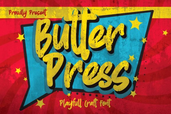 Butterpress: A Playful Font for Handmade Creations