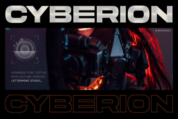 Cyberion Font for Bold and Futuristic Craft Projects