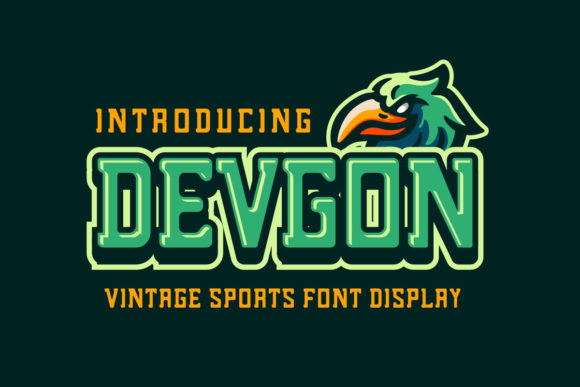Devgon Display Font for Bold Branding and Eye-Catching Designs