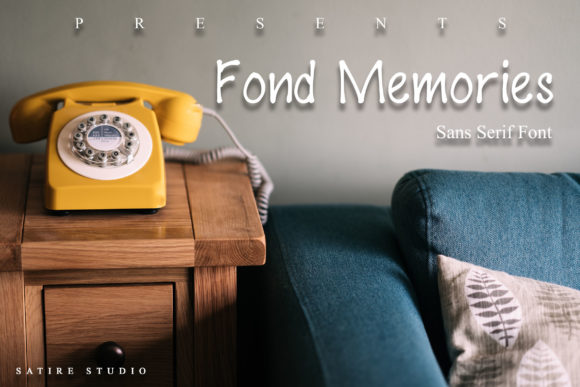 Fond Memories Font for Casual Campaign Designs