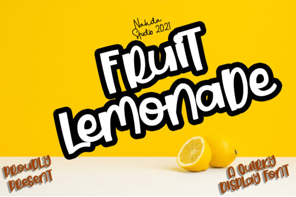 Fruit Lemonade Font for Eye-Catching Campaigns