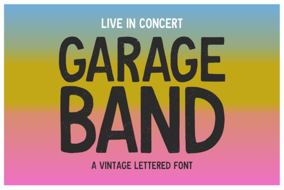 Garage Band Font for Bold and Vintage-Inspired Creations