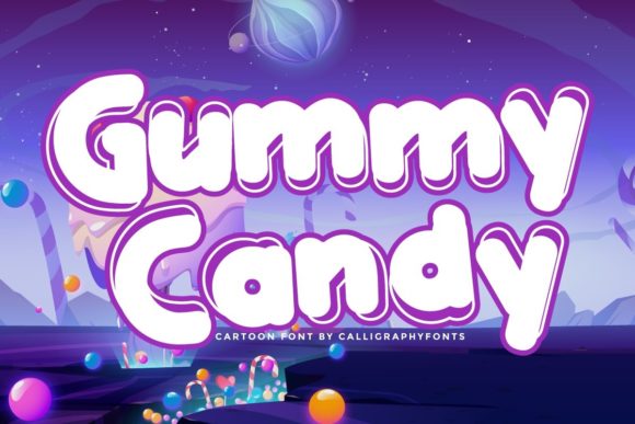 Gummy Candy: A Playful Display Font for Creative Crafters