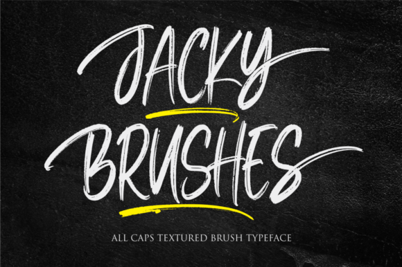 Jacky Brushes: A Versatile Display Font for Creative Crafters