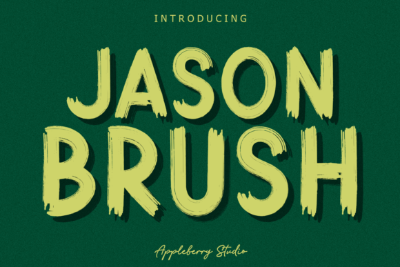 Jason Brush: A Versatile Display Font for Creative Crafters