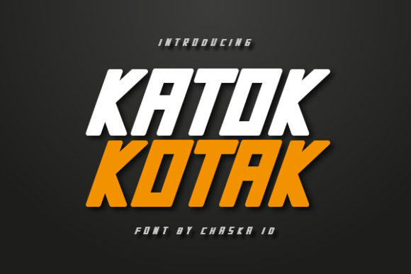 Katok Kotak: A Bold Font for Strong Branding