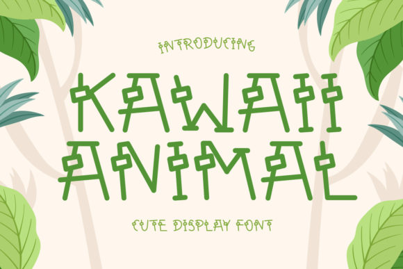 Kawaii Animal: A Display Font That Brings Warmth and Charm to Every Project