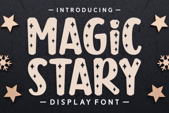 Magic Stary Display Font for Web and Digital Design