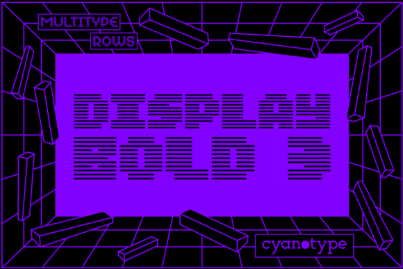 MultiType Rows Display Bold 3 for Handmade Creativity
