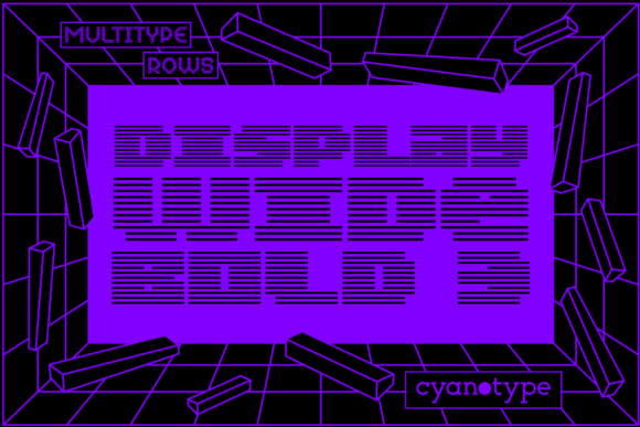 MultiType Rows Display Wide Bold 3 for Trendy Craft Projects