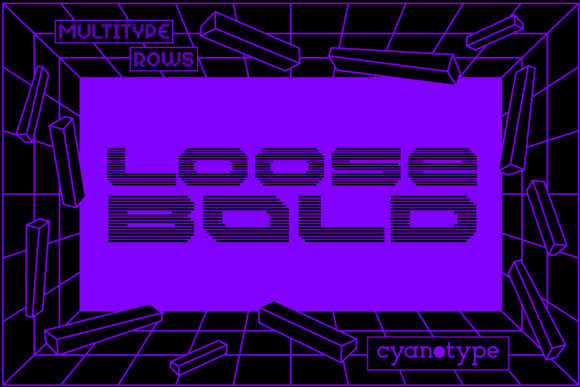 MultiType Rows Loose Bold for Trendy Web Typography