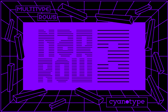 MultiType Rows Narrow 3: A Trendy Font for Branding and Design