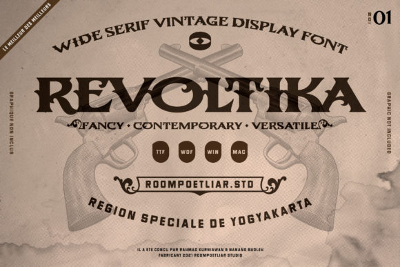Revoltika: A Vintage Display Font That Elevates Your Craft