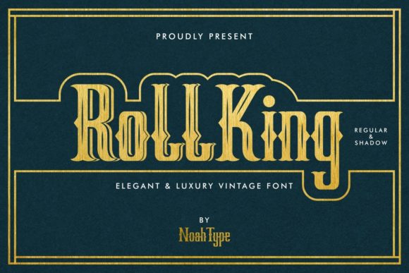 RollKing: A Vintage Display Font for Polished Branding
