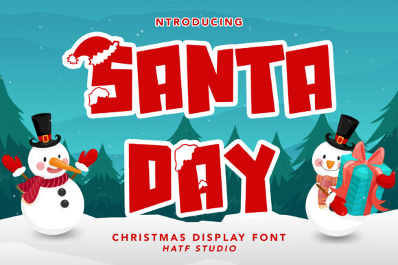 Santa Day Font for Festive Web Design