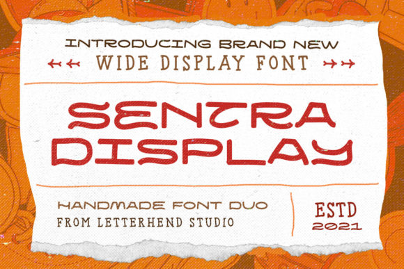 Sentra: A Whimsical Display Font for Creative Makers