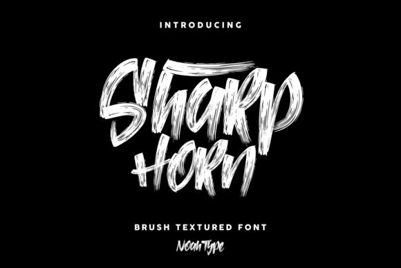 SharpHorn Font for Handmade Projects and Commercial Designs