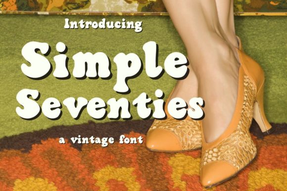 Simple Seventies Font for Bold and Retro Handmade Creations