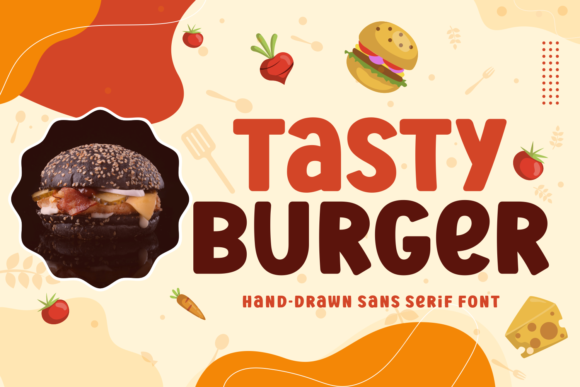 Tasty Burger Font for Creative Makers and Handmade Sellers