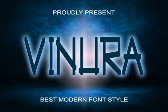 Vinura Display Font for Creative Publishing and Editorial Design