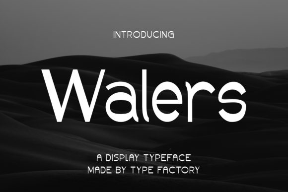 Walers Font for Handmade and Commercial Craft Projects